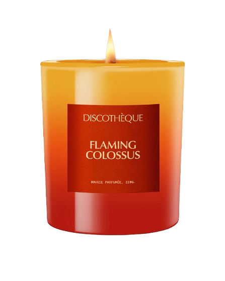 Flaming C scented candle by Gosha Flowers