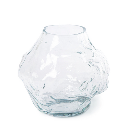 cloud vase clear glass medium