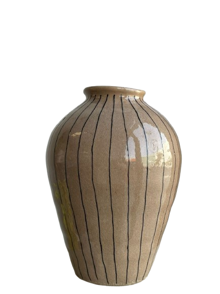 hazel striped pottery