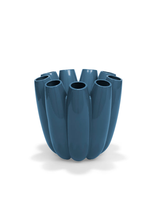 flor vase blue