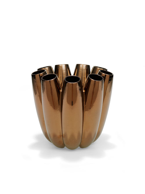 flor vase bronze